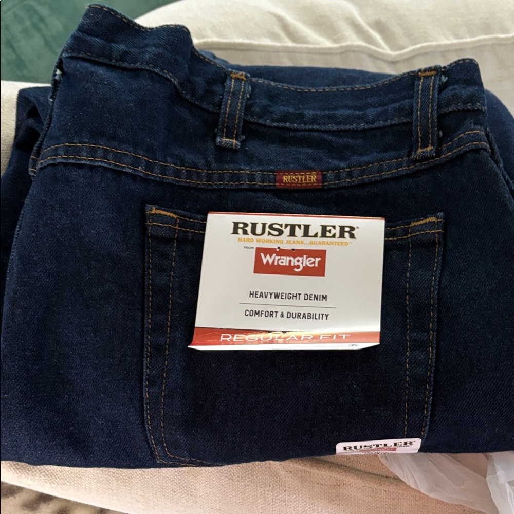 NWT Wrangler Regular Fit Straight Leg Jeans - Blue